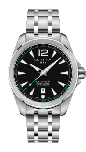 Certina DS Action Chronometer Stainless Steel / Black / Bracelet